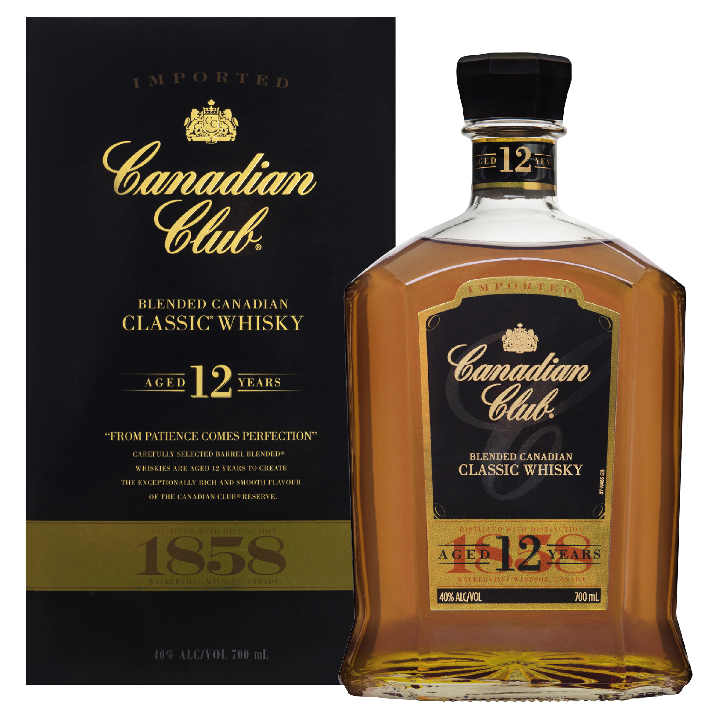CANADIAN CLUB 12 YEAR OLD WHISKY