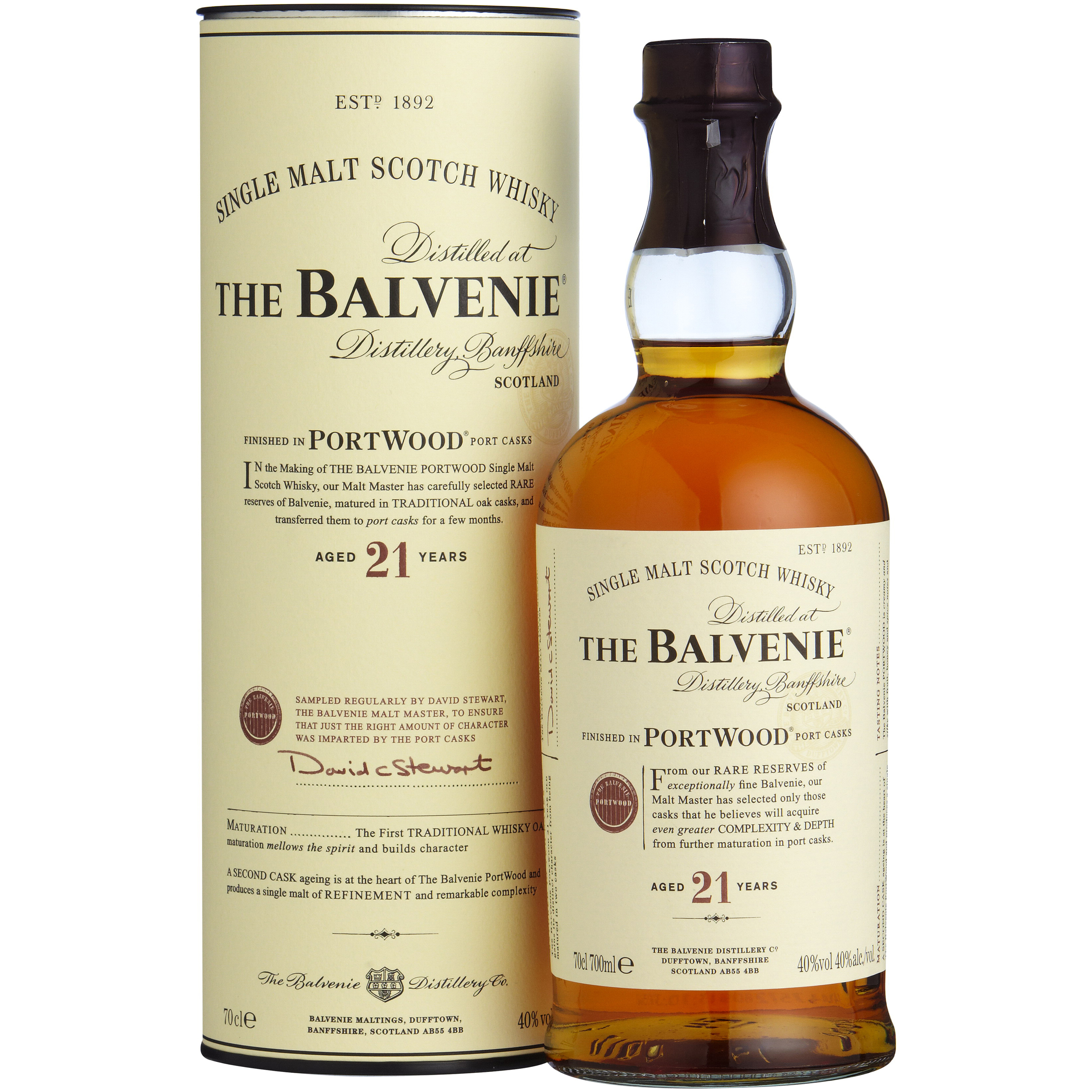 BALVENIE PORTWOOD 21YEAR OLD SCOTCH WHISKY Value Cellars