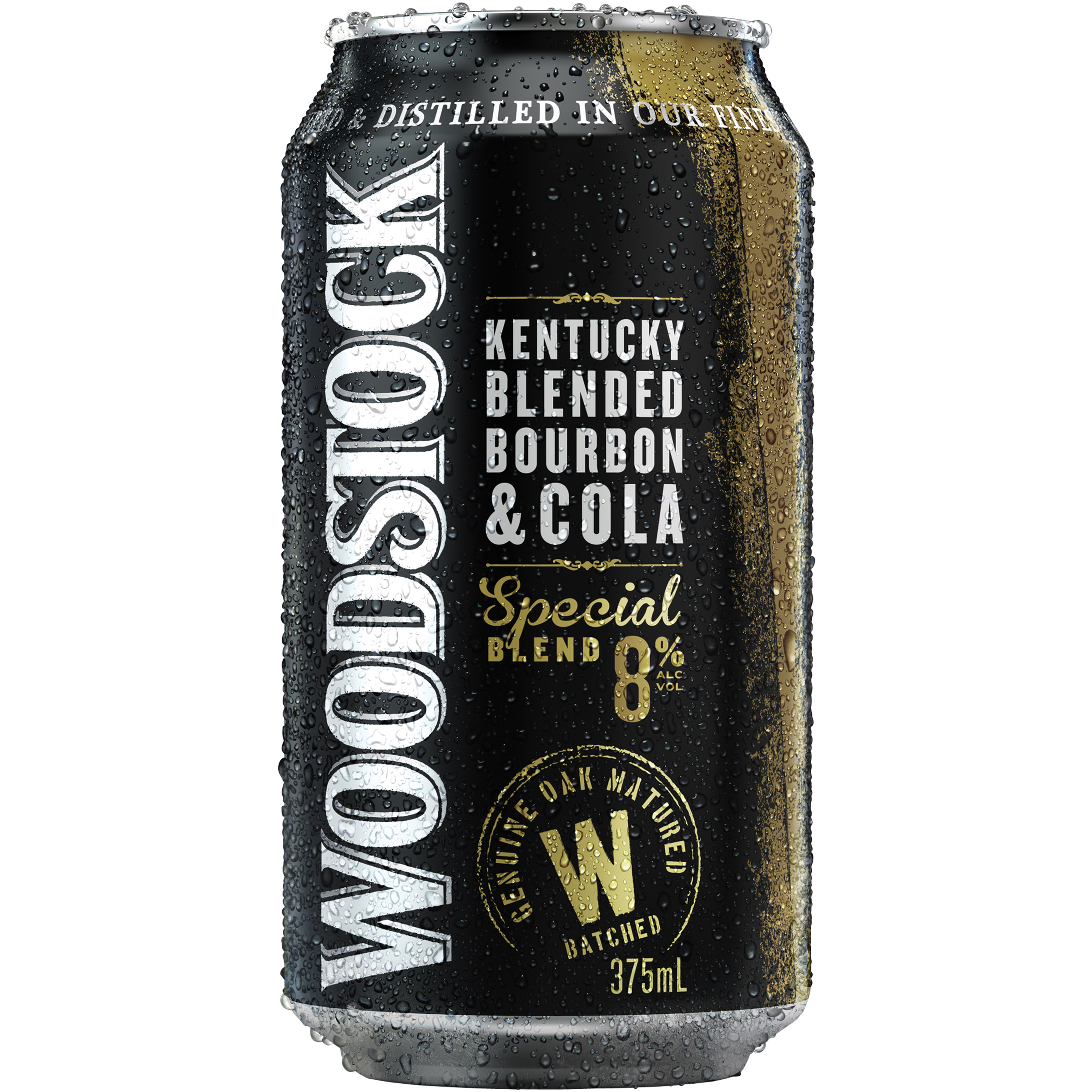 WOODSTOCK BLENDED BOURBON & COLA