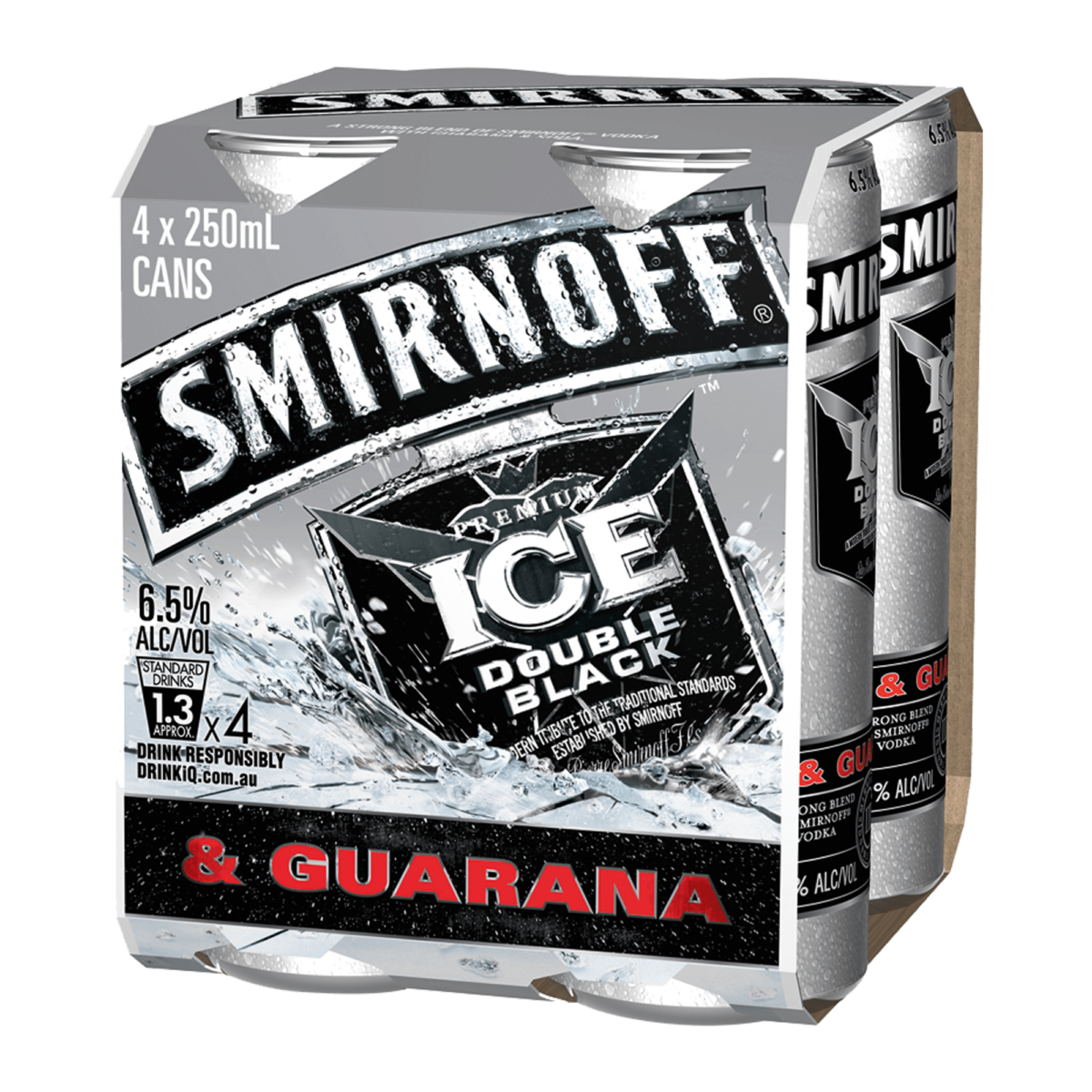 SMIRNOFF ICE DOUBLE BLACK & GUARANA - Value Cellars