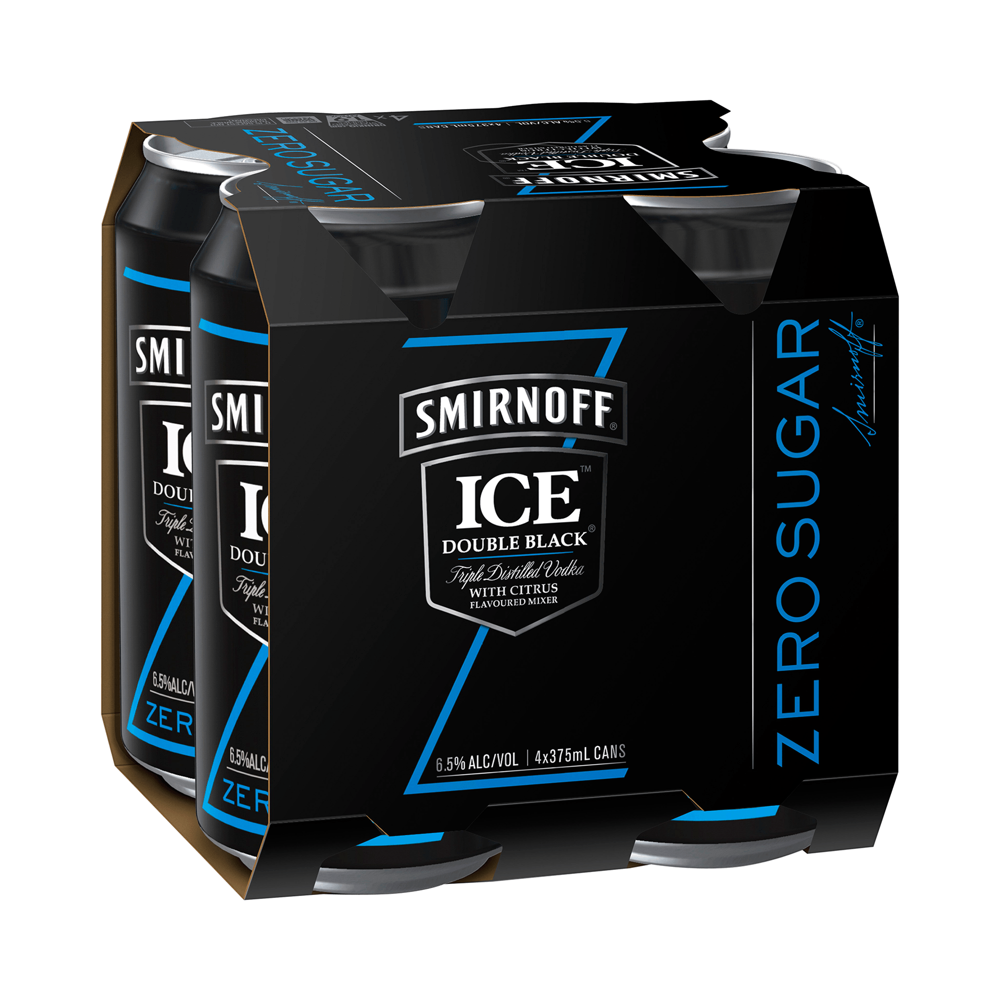 SMIRNOFF ICE DOUBLE BLACK ZERO SUGAR - Value Cellars