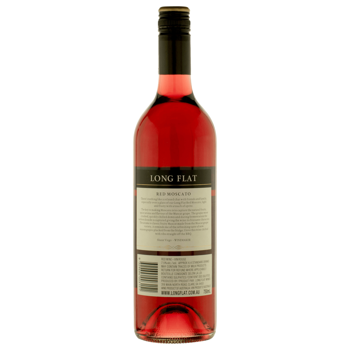 LONG FLAT RED MOSCATO - Value Cellars