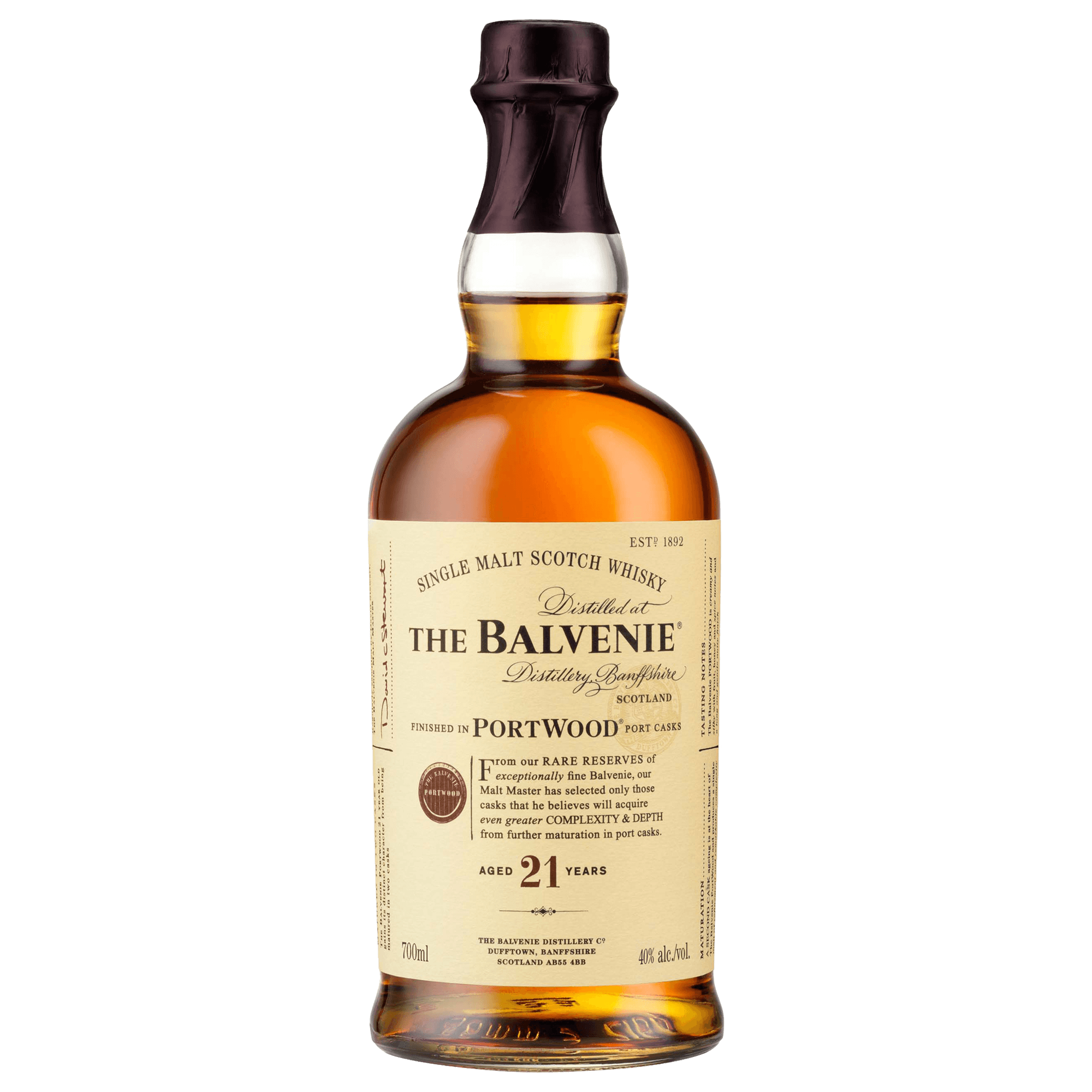 BALVENIE PORTWOOD 21YEAR OLD SCOTCH WHISKY Value Cellars